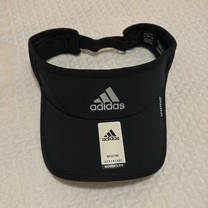Womem’s Adidas black reflective visor new